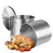VEVOR 100QT Stainless Steel Stockpot Cooking Kitchen Sauce Pot with Basket Lid