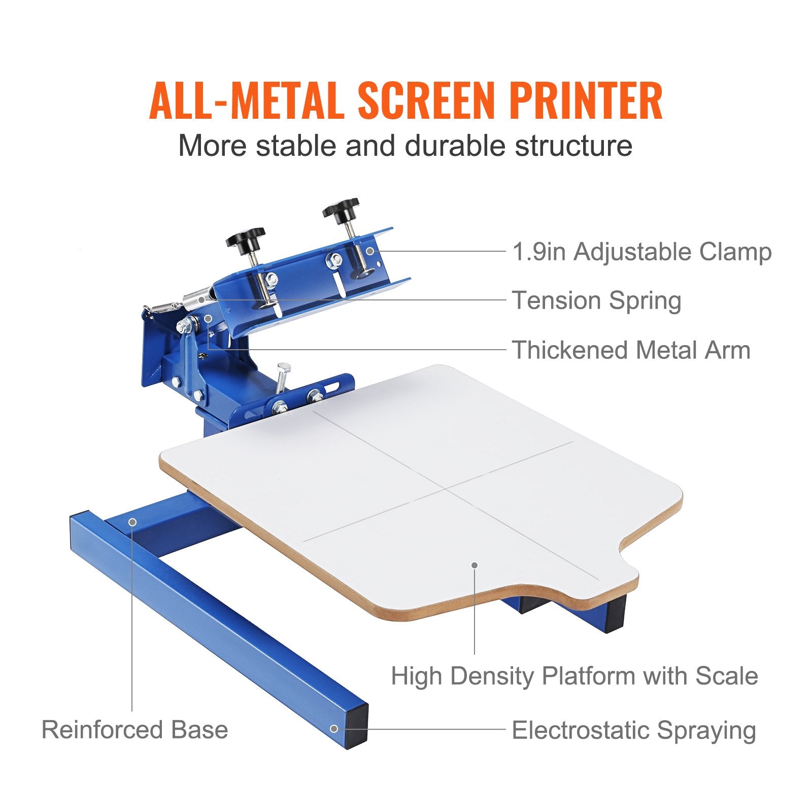 VEVOR 1 Color 1 Station Silk Screening Screenprint Press Screen Printing Machine