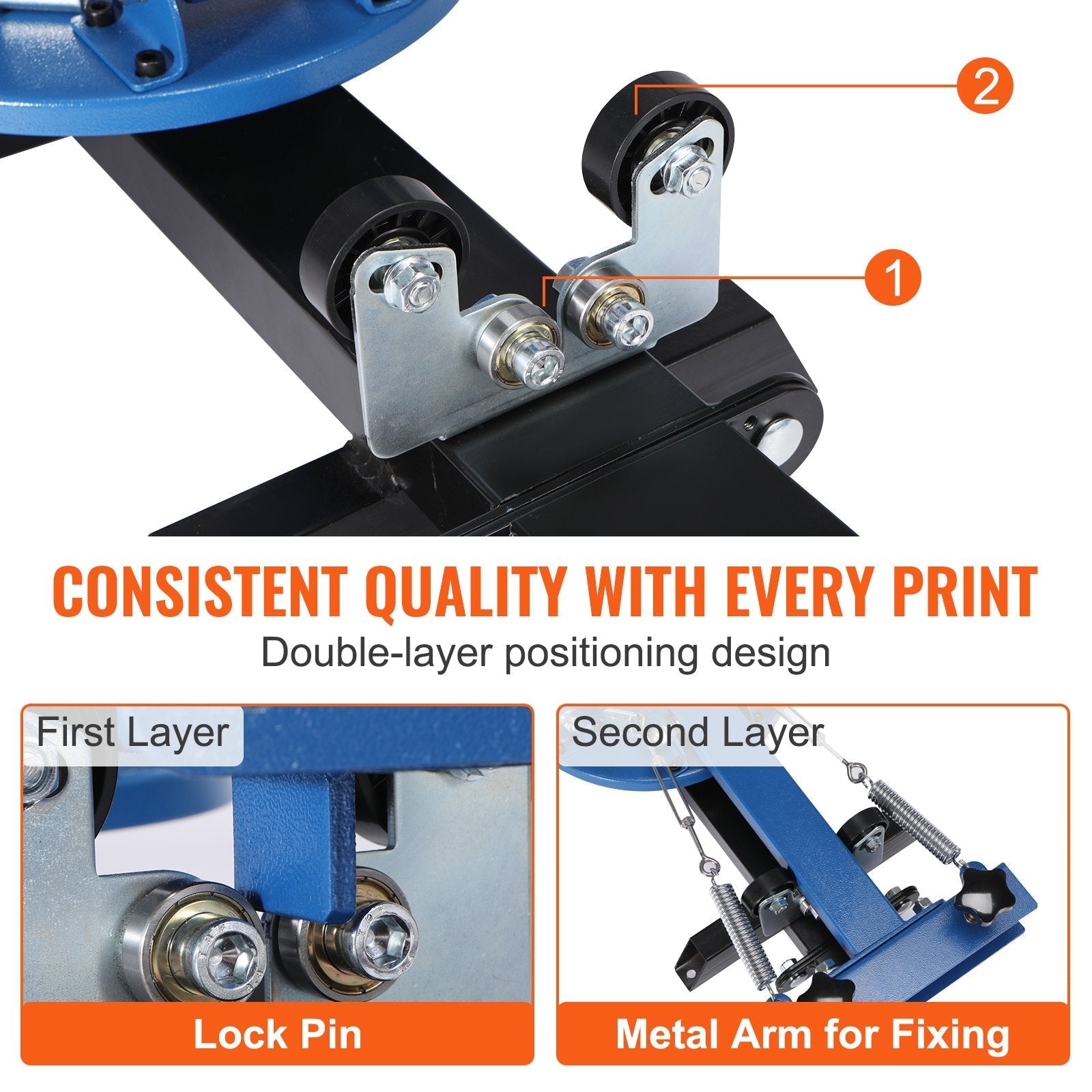 VEVOR 4 Color 4 Station Silk Screening Screenprint Press Screen Printing Machine