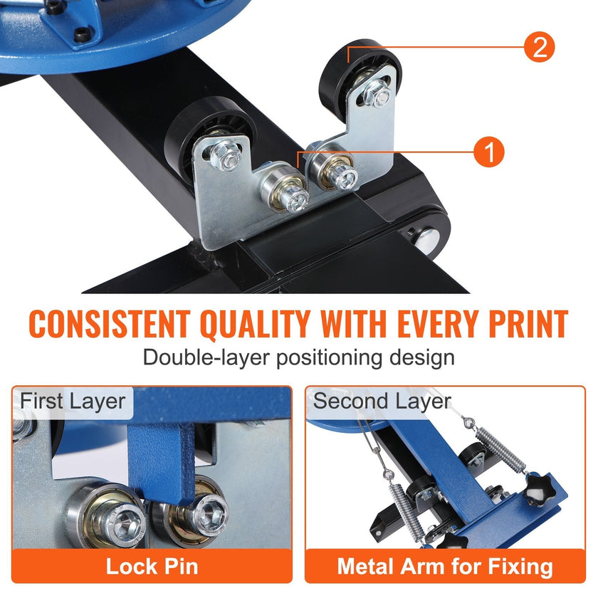 VEVOR 4 Color 4 Station Silk Screening Screenprint Press Screen Printing Machine