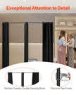 VEVOR Fitting Room Portable Dressing Room 79 x 39 x 79 in Privacy Space (Black)