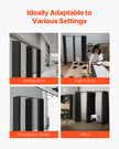 VEVOR Fitting Room Portable Dressing Room 79 x 39 x 79 in Privacy Space (Black)