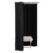 VEVOR Fitting Room Portable Dressing Room 79 x 39 x 79 in Privacy Space (Black)