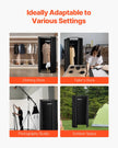 VEVOR Fitting Room Portable Dressing Room 39 x 37 x 79 in Privacy Space (Black)