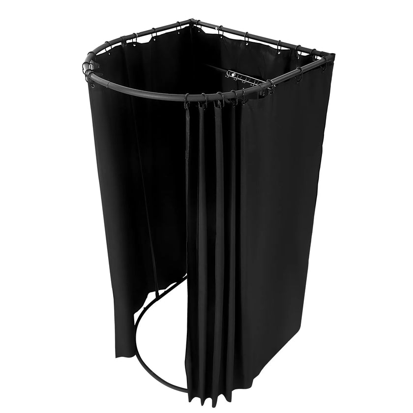 VEVOR Fitting Room Portable Dressing Room 39 x 37 x 79 in Privacy Space (Black)