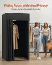 VEVOR Fitting Room Portable Dressing Room 39 x 39 x 78 in Privacy Space (Black)