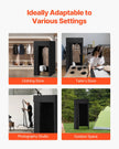 VEVOR Fitting Room Portable Dressing Room 39 x 39 x 78 in Privacy Space (Black)