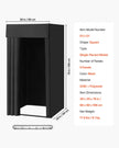 VEVOR Fitting Room Portable Dressing Room 39 x 39 x 78 in Privacy Space (Black)