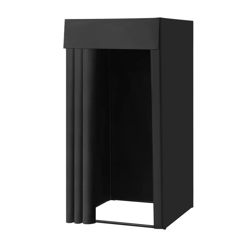VEVOR Fitting Room Portable Dressing Room 39 x 39 x 78 in Privacy Space (Black)