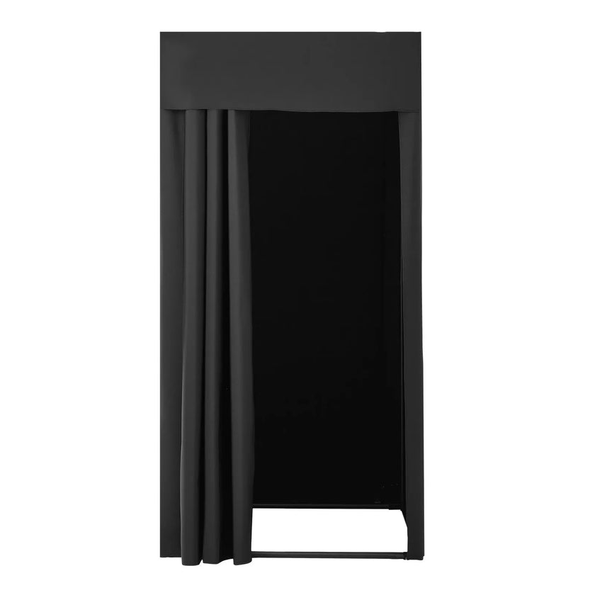 VEVOR Fitting Room Portable Dressing Room 39 x 39 x 78 in Privacy Space (Black)