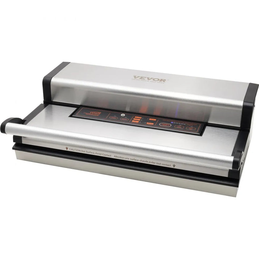 VEVOR Vacuum Sealer Machine, 95Kpa 350W Powerful Dual Pump and Dual Sealing, Dry and Moist Food Storage, Automatic and Manual Air Sealing System with Built-in Cutter, with Seal Bag and External Hose