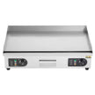 VEVOR Commercial Electric Griddle, 4400W Countertop Flat Top Grill, 122℉-572 ℉ Adjustable Temp, 28.74 x 15.75 x 0.39in Stainless Steel Griddle Grill with 2 Shovels and 2 Brushes for Home or Restaurant