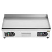 VEVOR Commercial Electric Griddle, 2800W Countertop Flat Top Grill, 122℉-572 ℉ Adjustable Temp, 28.74 x 15.75 x 0.39in Stainless Steel Griddle Grill with 2 Shovels and 2 Brushes for Home or Restaurant