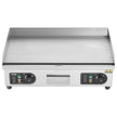 VEVOR Commercial Electric Griddle, 2800W Countertop Flat Top Grill, 122℉-572 ℉ Adjustable Temp, 25.98 x 15.75 x 0.39in Stainless Steel Griddle Grill with 2 Shovels and 2 Brushes for Home or Restaurant