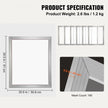 VEVOR Screen Printing Kit, 2 Pieces Aluminum Silk Screen Printing Frames, 20x24inch Silk Screen Printing Frame with 160 Count Mesh, High Tension Nylon Mesh and Sealing Tape for T-shirts DIY Printing