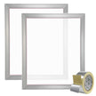 VEVOR Screen Printing Kit, 2 Pieces Aluminum Silk Screen Printing Frames, 20x24inch Silk Screen Printing Frame with 230 Count Mesh, High Tension Nylon Mesh and Sealing Tape for T-shirts DIY Printing