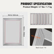 VEVOR Screen Printing Kit, 6 Pieces Aluminum Silk Screen Printing Frames, 10x14inch Silk Screen Printing Frame with 110 Count Mesh, High Tension Nylon Mesh and Sealing Tape for T-shirts DIY Printing
