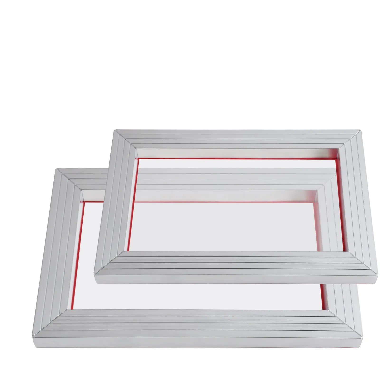 VEVOR Screen Printing Kit, 2 Pieces Aluminum Silk Screen Printing Frames 8x10/10x14in 110 Count Mesh, 2 Tapes and Screen Printing Squeegees and Transparency Films for T-shirts DIY Printing