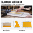 VEVOR Screen Printing Kit, 3 Pieces Aluminum Silk Screen Printing Frames 6x10/8x12/10x14inch 110 Count Mesh, 5 Glitters and Screen Printing Squeegees and Transparency Films for T-shirts DIY Printing