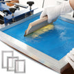 VEVOR Screen Printing Kit, 3 Pieces Aluminum Silk Screen Printing Frames 6x10/8x12/10x14inch 110 Count Mesh, 5 Glitters and Screen Printing Squeegees and Transparency Films for T-shirts DIY Printing