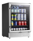 VEVOR Beverage Refrigerator Cooler 154 Can Mini Soda Beer Fridge Glass Door