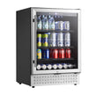 VEVOR Beverage Refrigerator Cooler 154 Can Mini Soda Beer Fridge Glass Door