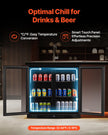 VEVOR Commercial Beverage Refrigerator Cooler 246 Can Fridge with Glass Doors