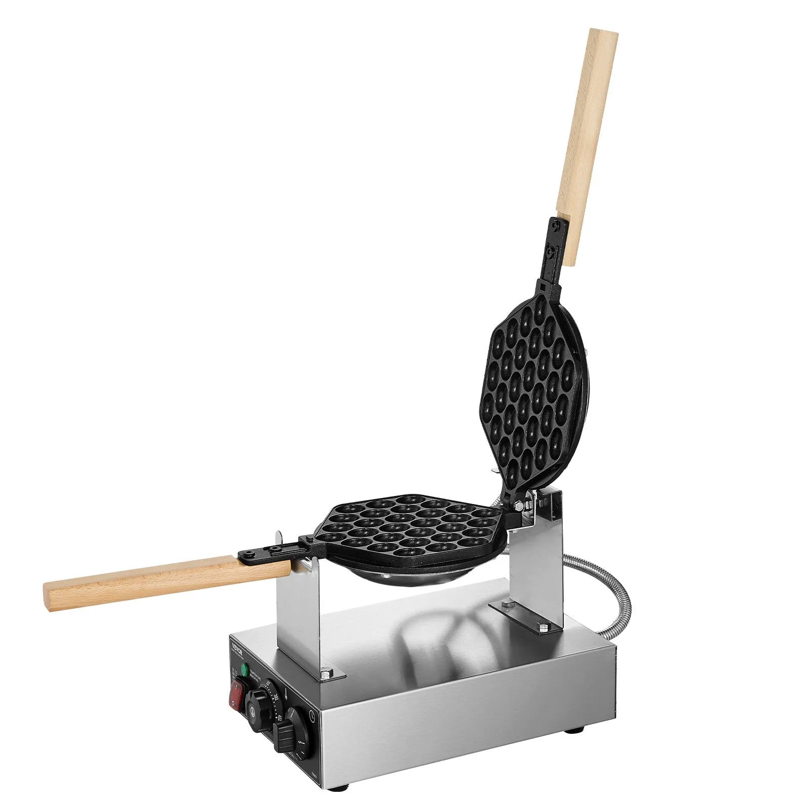 VEVOR Commercial Bubble Waffle Maker Egg Pancake Baker Machine 1400W Non-Stick