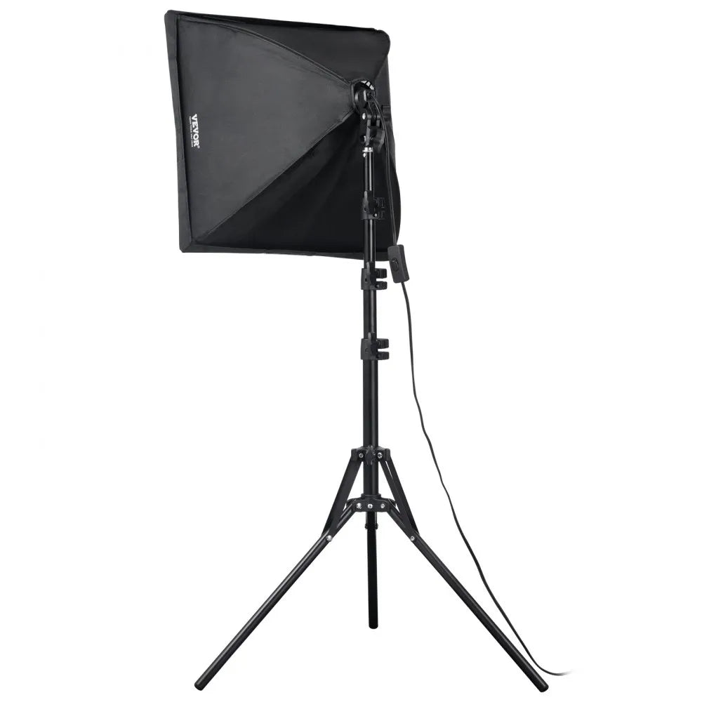 VEVOR Softbox Lighting Kit 16 in x 16 in 3000-6500K Adjustable for Shooting