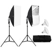 VEVOR Softbox Lighting Kit 20 in x 28 in 30W 5500K LED Bulbs Adjustable Stand