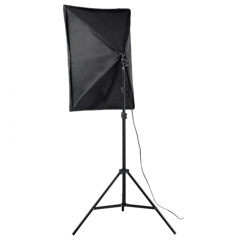 VEVOR Softbox Lighting Kit 20 in x 28 in 30W 5500K LED Bulbs Adjustable Stand