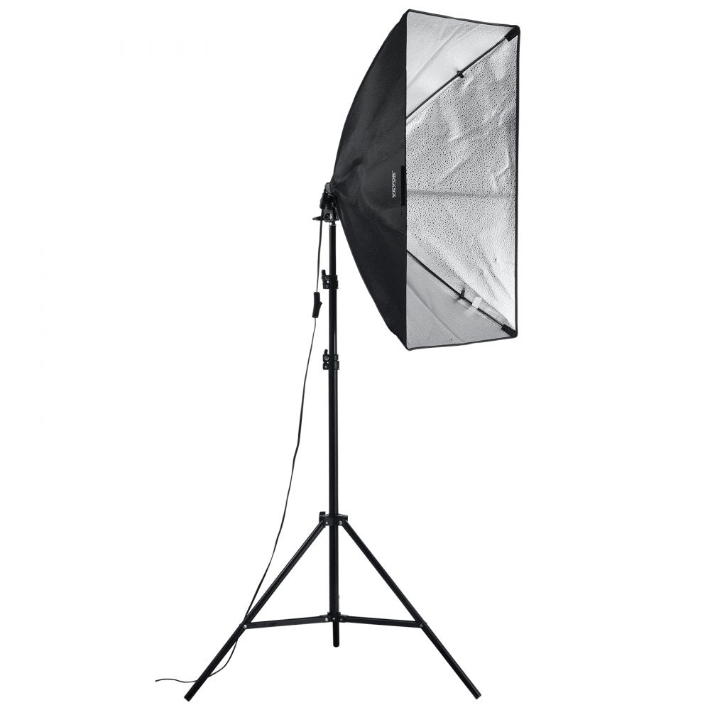 VEVOR Softbox Lighting Kit 20 in x 28 in 30W 5500K LED Bulbs Adjustable Stand