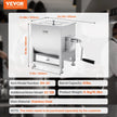VEVOR Manual Meat Mixer 60L Fixed Tank Mixing Max 60LB for Meat Sausage Mixer