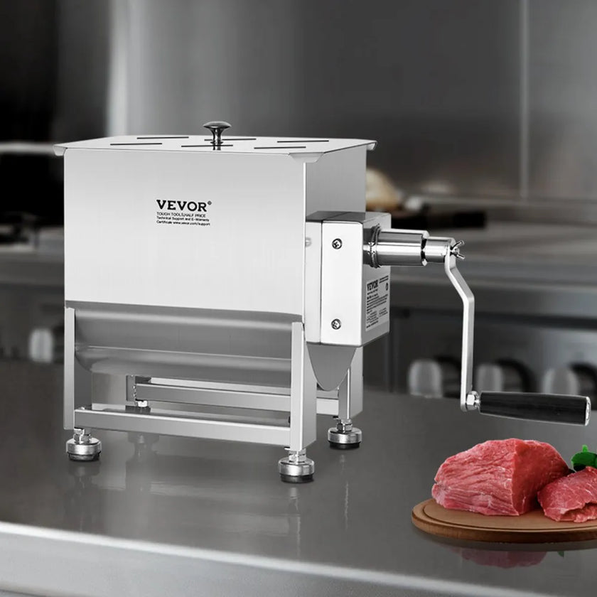 VEVOR Manual Meat Mixer 60L Fixed Tank Mixing Max 60LB for Meat Sausage Mixer