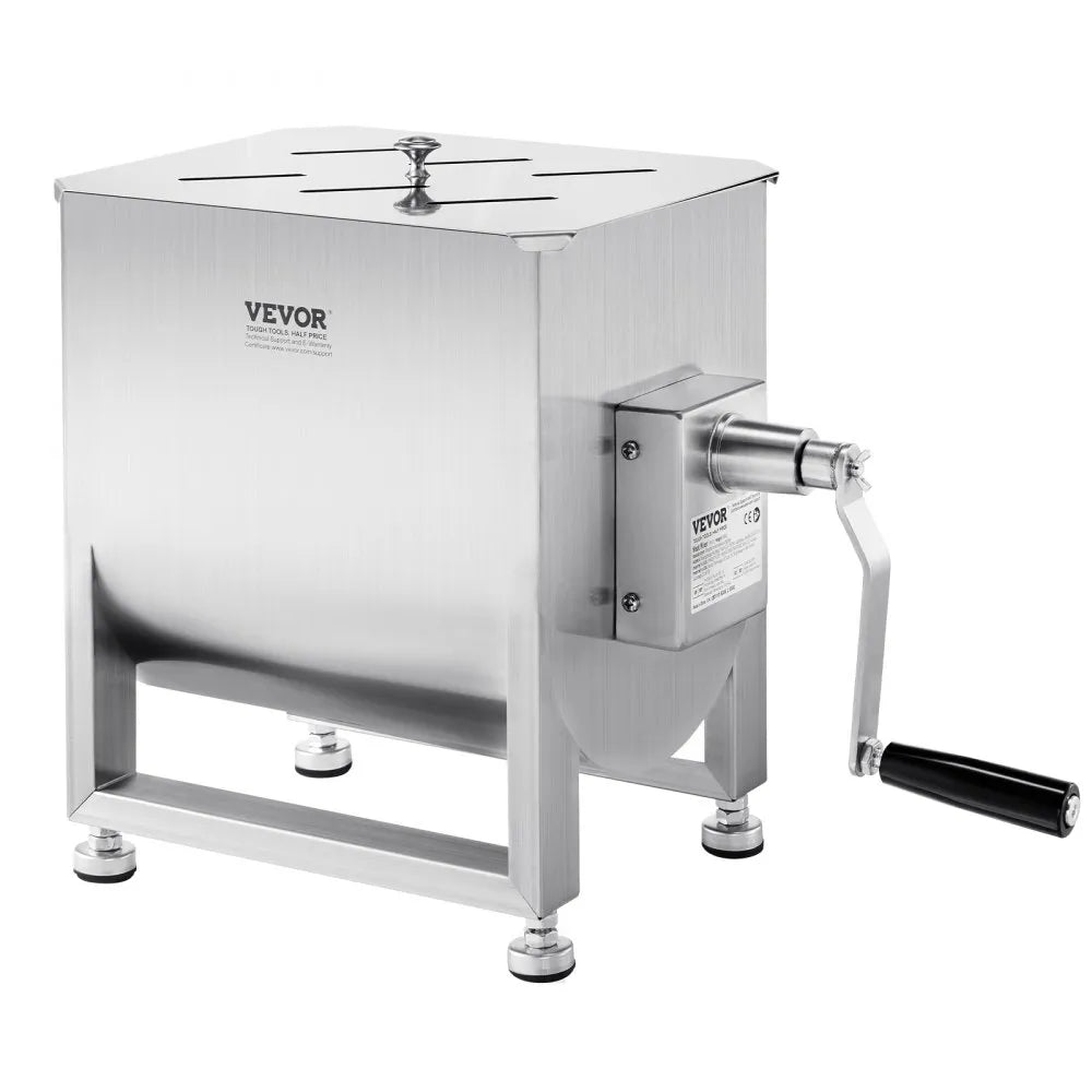 VEVOR Manual Meat Mixer 60L Fixed Tank Mixing Max 60LB for Meat Sausage Mixer