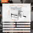 VEVOR Manual Meat Mixer 30L Fixed Tank Mixing Max 30LB for Meat Sausage Mixer