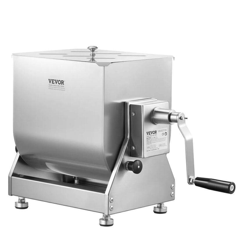 VEVOR Manual Meat Mixer 15L Tilt Tank Mixing Max 15LB for Meat Sausage Mixer