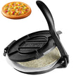 VEVOR Tortilla Press, 10 Inch Tortilla and Roti Maker, Cast Iron Heavy Duty Tortilladora Press, Pre-Seasoned Pataconera Maker with 100 Pcs Parchment Paper, Dough Maker for Flour Tortilla, Tawa, Silver