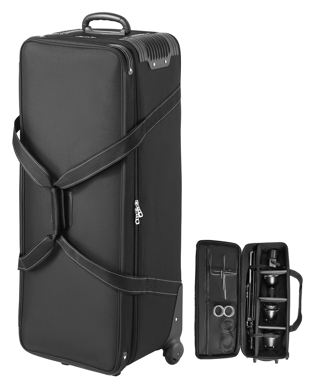 VEVOR Studio Equipment Trolley Case 39.37 x 14.96 x 12.60 in Rolling Camera Bag
