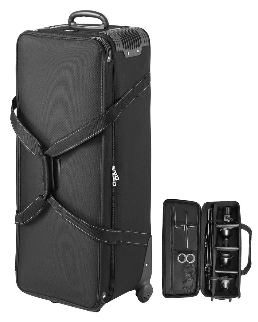 VEVOR Studio Equipment Trolley Case 39.37 x 14.96 x 12.60 in Rolling Camera Bag