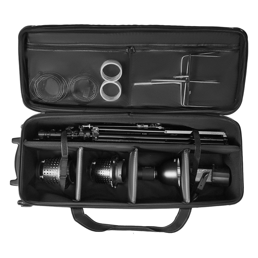 VEVOR Studio Equipment Trolley Case 39.37 x 14.96 x 12.60 in Rolling Camera Bag
