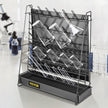 VEVOR Drying Rack for Lab 90 Pegs Lab Glassware Rack Steel Wire Glassware Drying Rack Wall-Mount/Free-Standing Detachable Pegs Lab Glass Drying Rack Black Cleaning Frame for School Laboratory Utensils