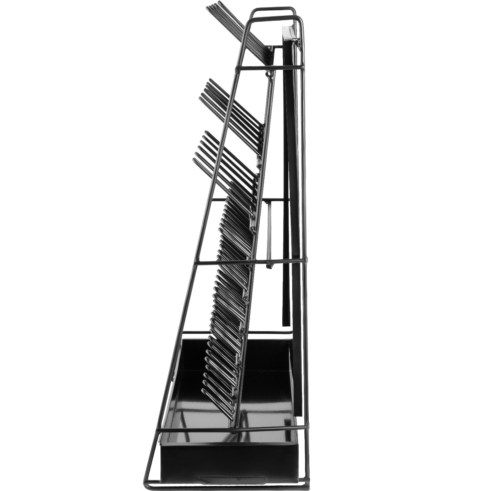 VEVOR Drying Rack for Lab 90 Pegs Lab Glassware Rack Steel Wire Glassware Drying Rack Wall-Mount/Free-Standing Detachable Pegs Lab Glass Drying Rack Black Cleaning Frame for School Laboratory Utensils
