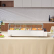 VEVOR Commercial Electric Food Warmer Countertop Buffet 6*5Qt with Glass Shield