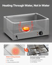 VEVOR Commercial Electric Food Warmer 4-Pan Countertop Buffet 15.9QT Bain Marie