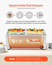 VEVOR Commercial Electric Food Warmer 4-Pan Countertop Buffet 15.9QT Bain Marie