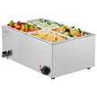 VEVOR Commercial Electric Food Warmer 4-Pan Countertop Buffet 15.9QT Bain Marie