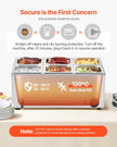 VEVOR Commercial Electric Food Warmer 6-Pan Countertop Buffet 14.3QT Bain Marie