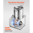VEVOR Food Processor Vegetable Chopper 4.3Qt Food-Grade Stainless Steel Blender