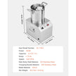 VEVOR Food Processor Vegetable Chopper 4.3Qt Food-Grade Stainless Steel Blender